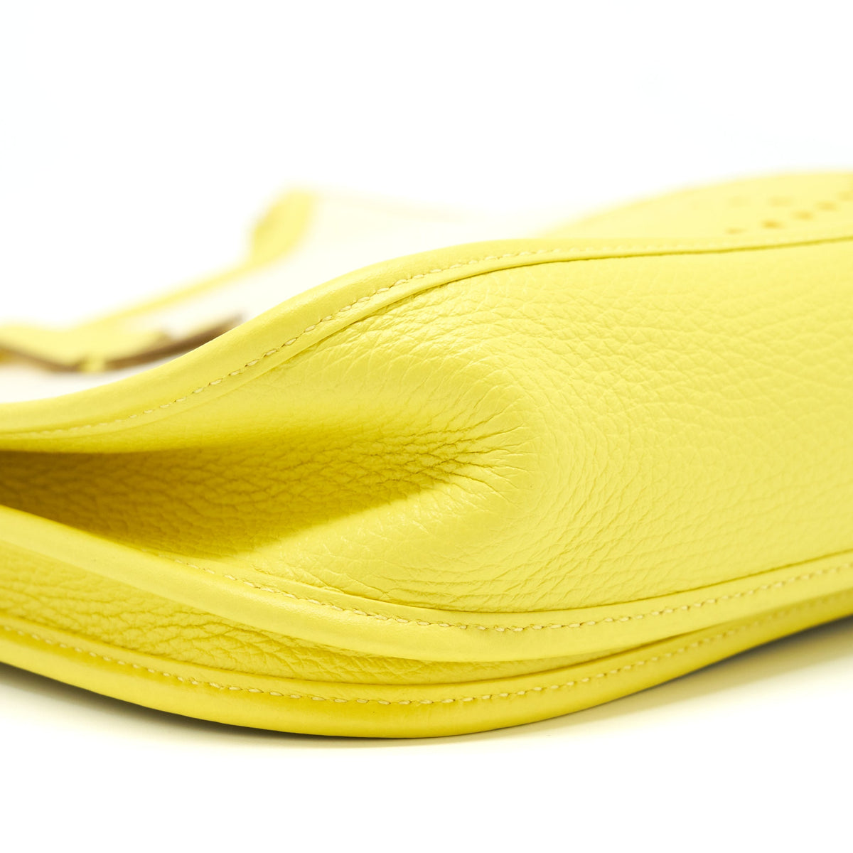 Hermes Evelyne 29 Canvas And Leather Ecru / Citron / Lime