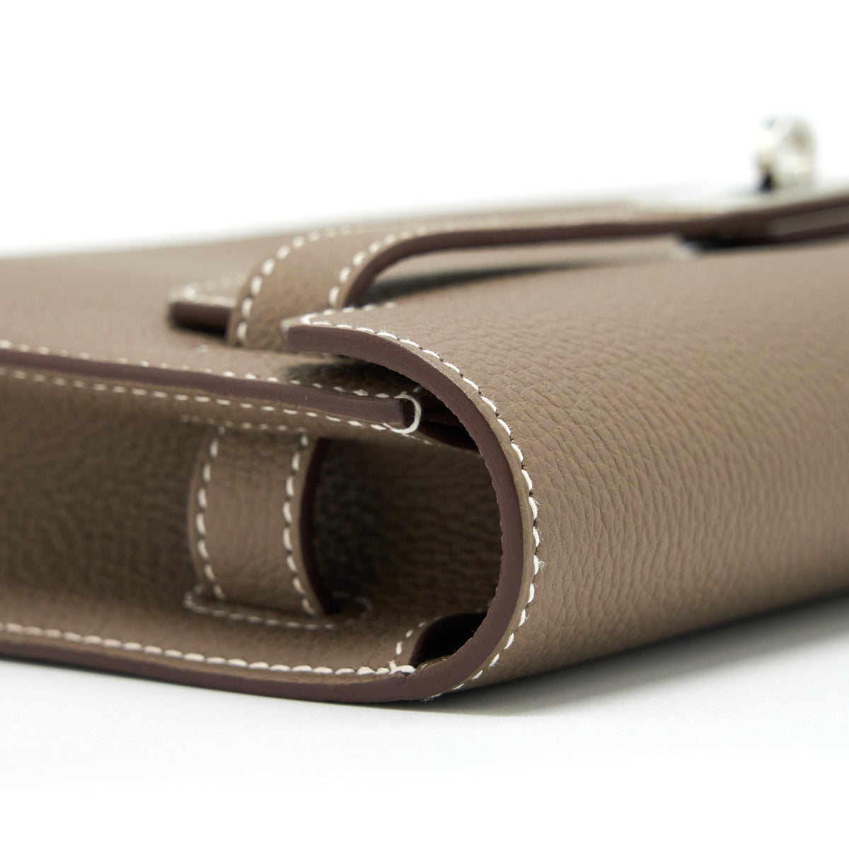 Hermes Pochette Kelly Depeches 25 Togo Etoupe SHW