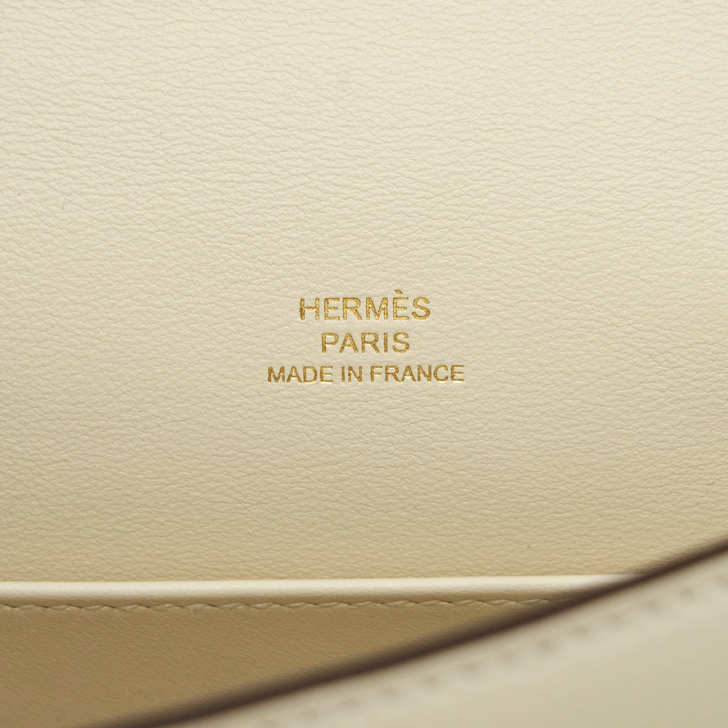 HERMES KELLY POCHETTE SWIFT NATA GHW