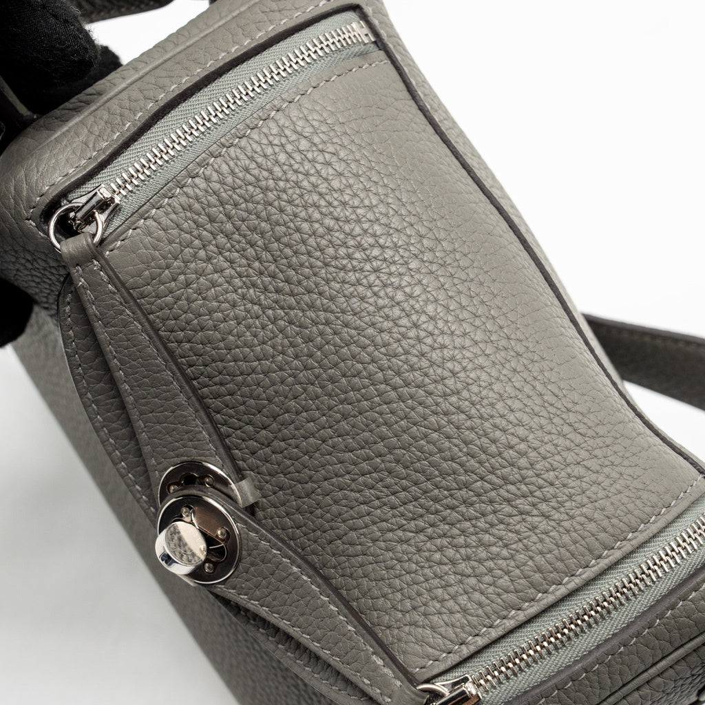 HERMES MINI LINDY CLEMENCE GRIS MEYER SHW