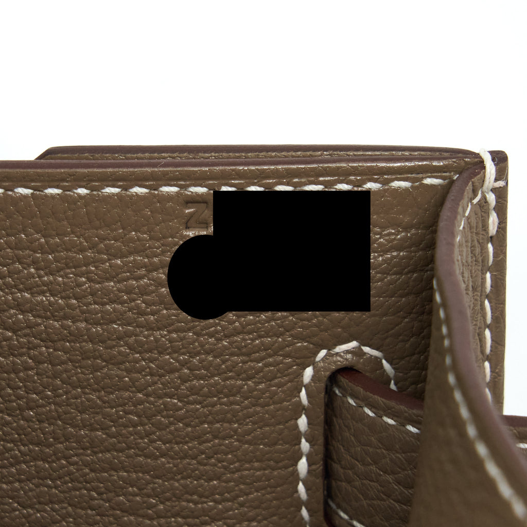 Hermes Pochette Kelly Depeches 25 Togo Etoupe SHW