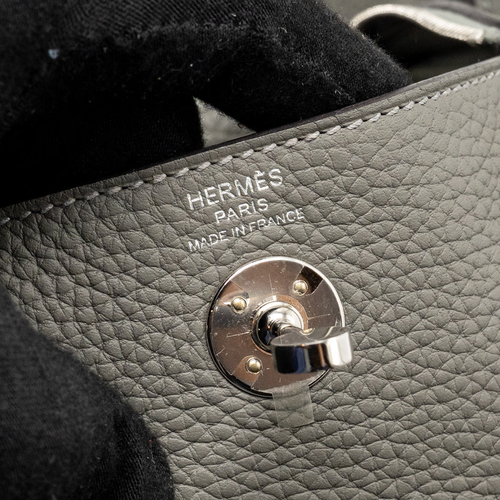 HERMES MINI LINDY CLEMENCE GRIS MEYER SHW