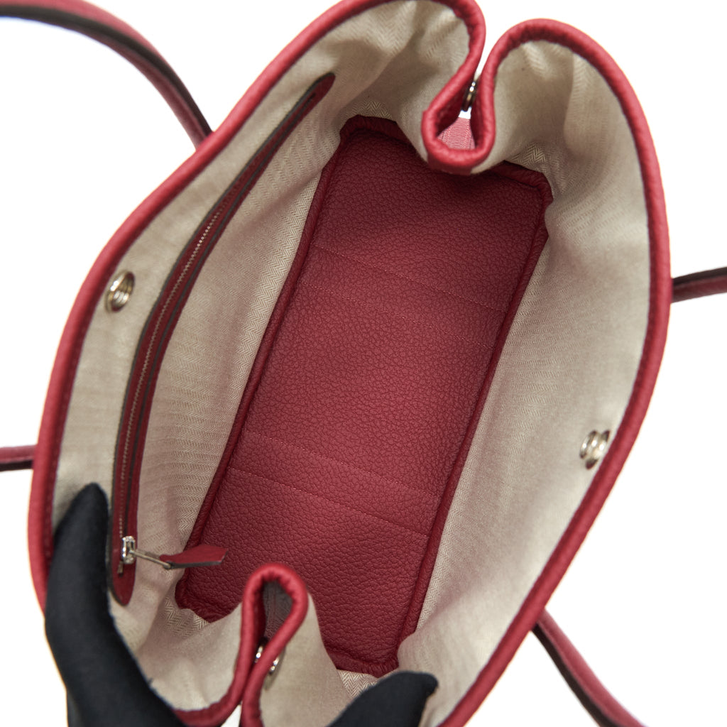 HERMES GARDEN PARTY 30 VACHE COUNTRY K1 ROUGE GRENAT SHW