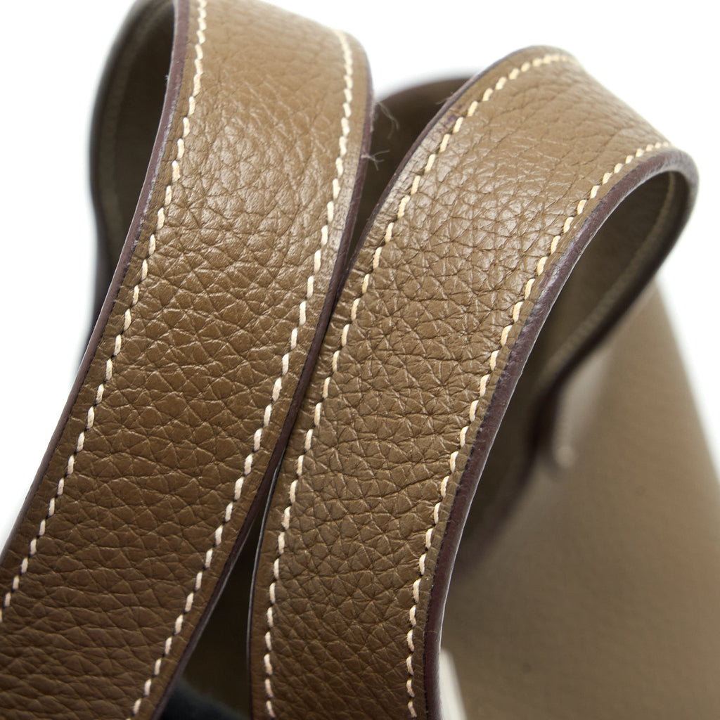 Hermes Picotin 18 Lock Bag Clemence Etoupe SHW