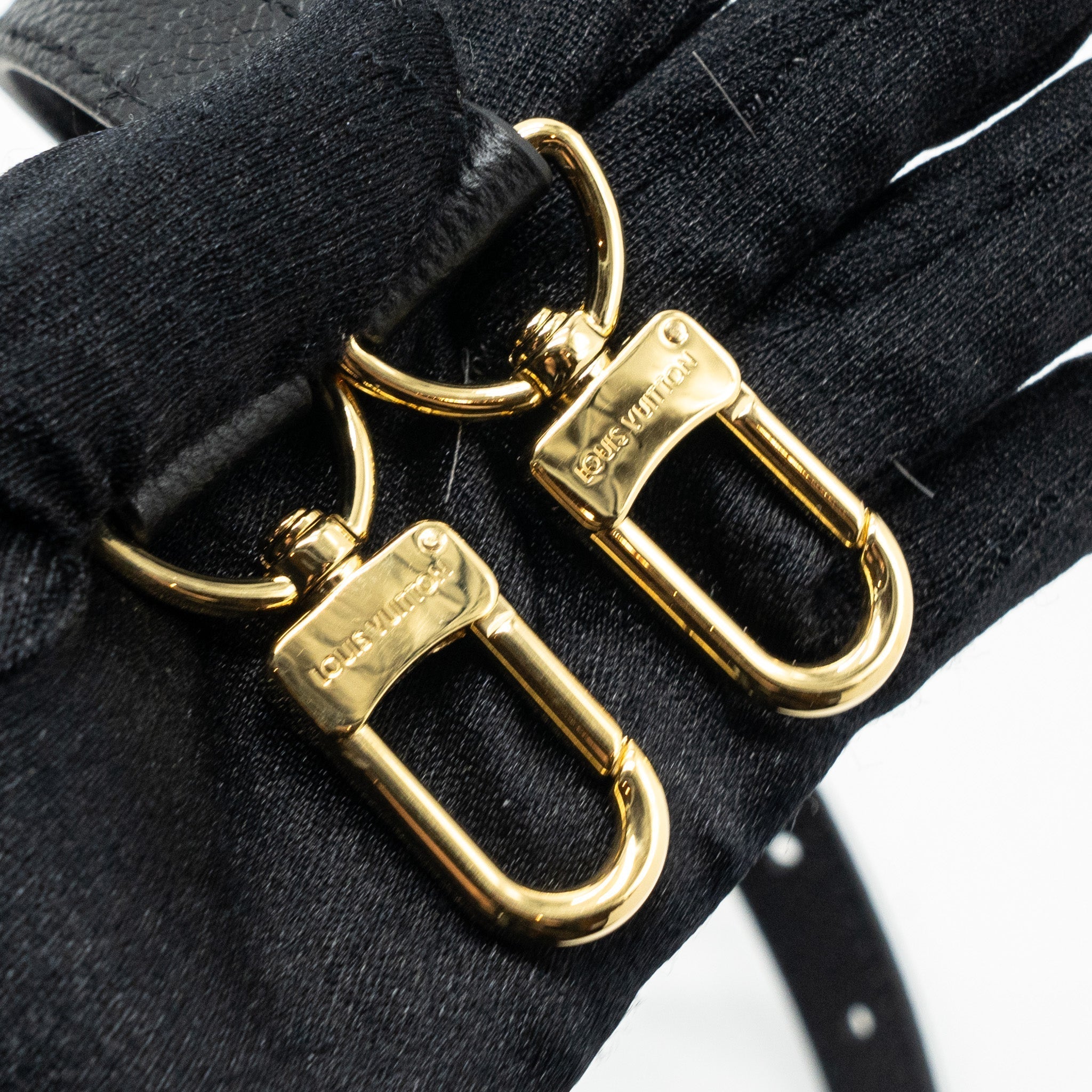 LOUIS VUITTON ONTHEGO PM BICOLOUR MONOGRAM EMPREINTE LEATHER BLACK/BEIGE GHW(NEW VERSION)