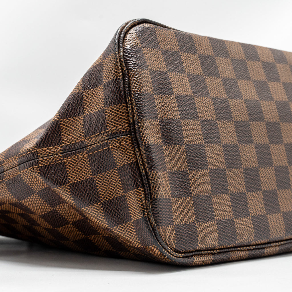 LOUIS VUITTON NEVERFULL MM DENIER EBENE CANVAS GHW