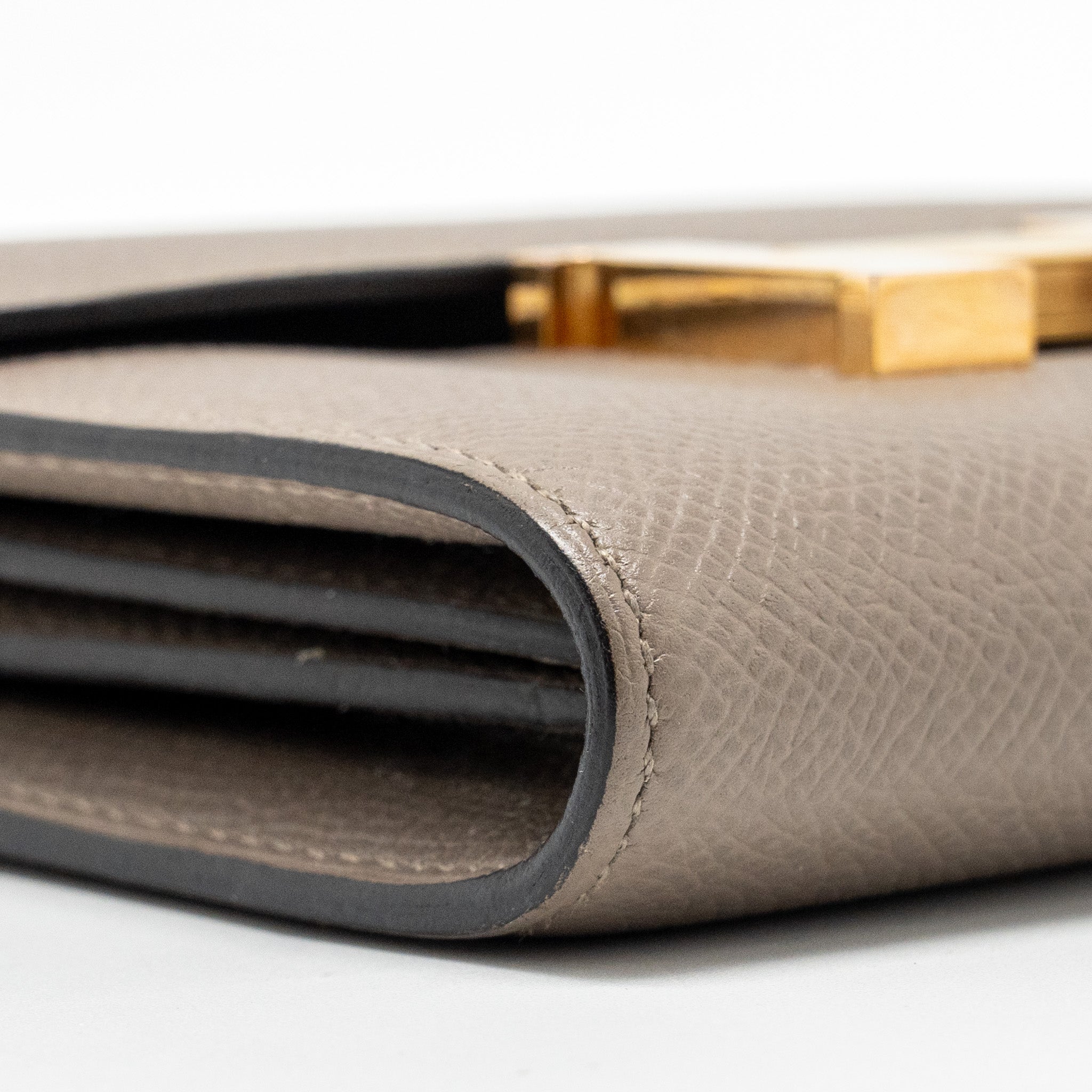 HERMES CONSTANCE COMPACT WALLET EPSOM GRIS ASPHALTE GHW