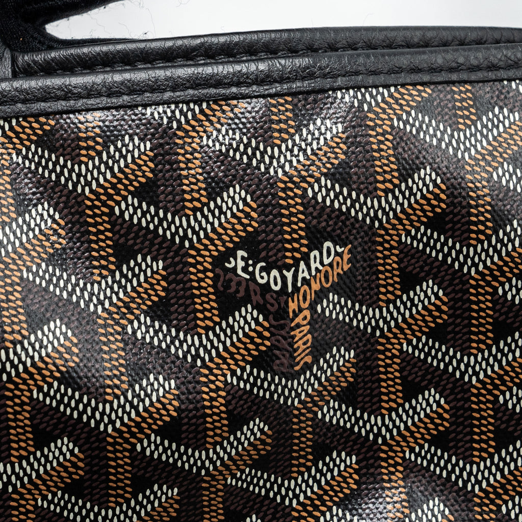 GOYARD ANJOU MINI BAG CAVAS/CALFSKIN BLACK SHW