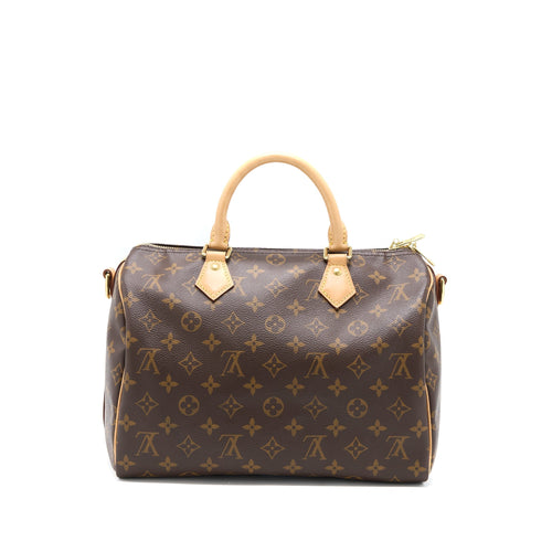 LOUIS VUITTON SPEEDY BANDOULIERE 30 MONOGRAM CANVAS GHW (NEW VERSION)