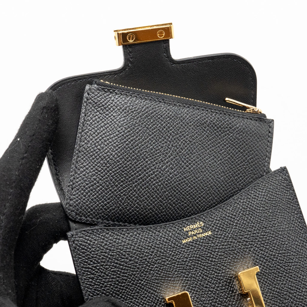 HERMES CONSTANCE SLIM EPSOM BLACK GHW