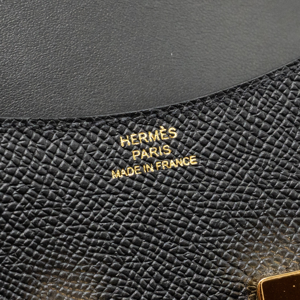 HERMES CONSTANCE SLIM EPSOM BLACK GHW