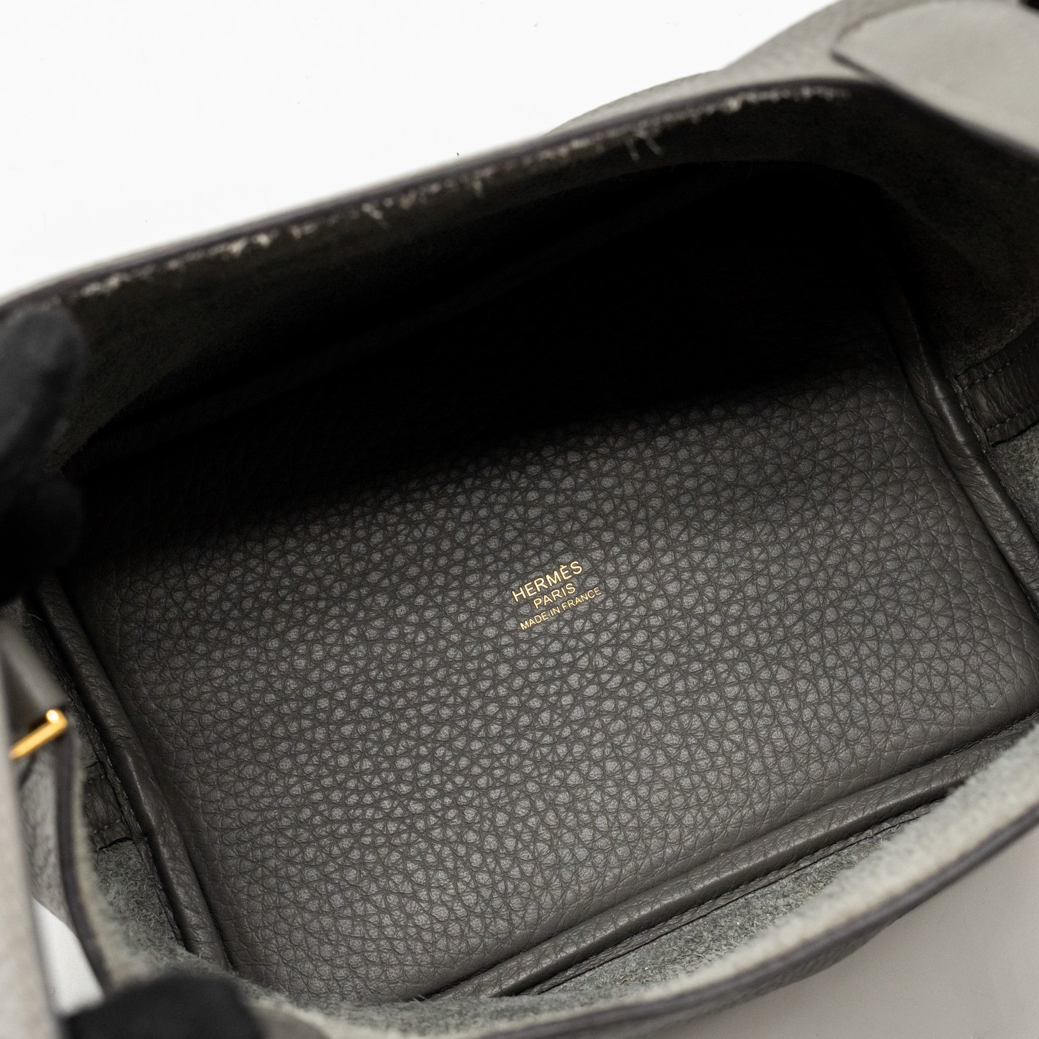 HERMES PICOTIN 18 LOCK BAG GRIS MEYER GHW