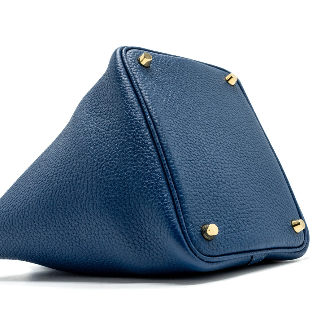 HERMES PICOTIN 18 CLEMENCE DEEP BLUE GHW