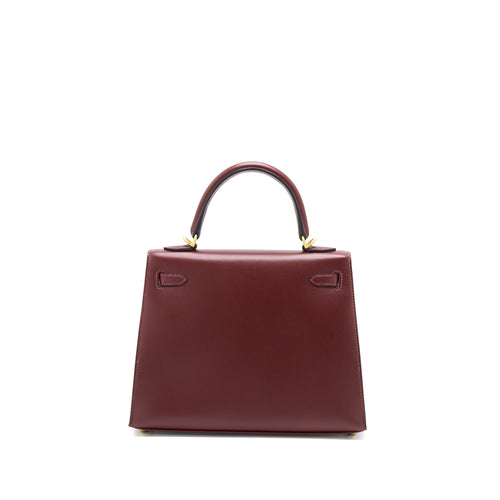 HERMES KELLY 25 SPECIAL ORDER SOMBRERO ROUGE H BRUSHED GHW