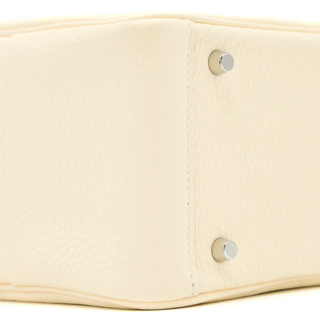 Hermes Mini Lindy Clemence Nata Multicolour Strap SHW