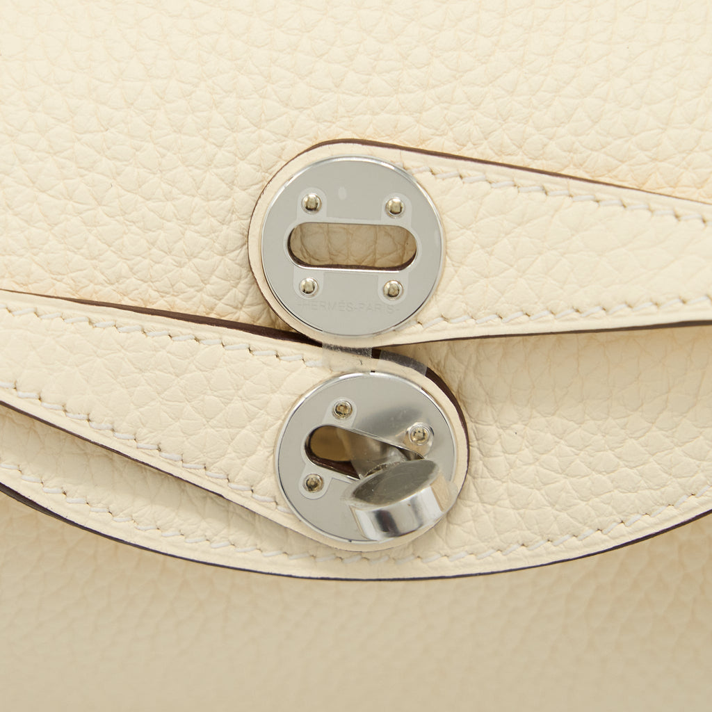 Hermes Mini Lindy Clemence Nata Multicolour Strap SHW