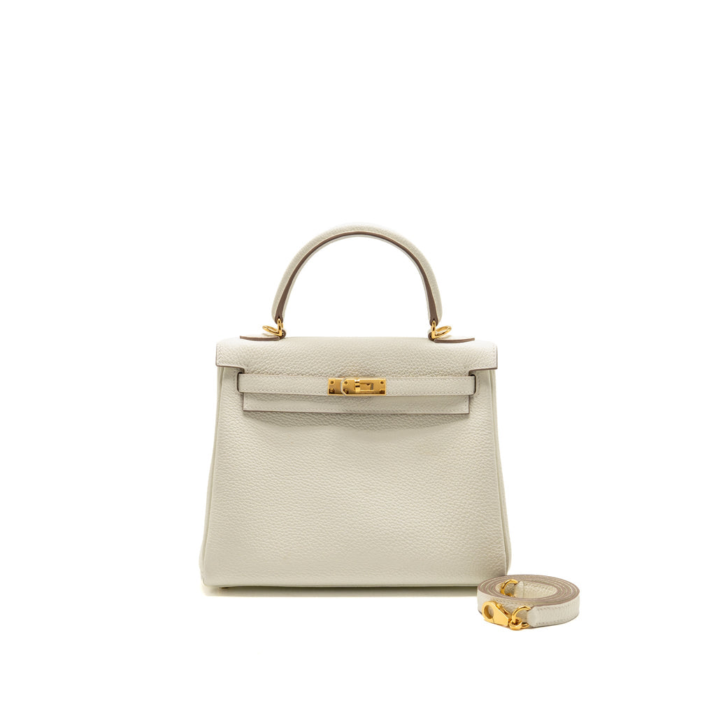 Hermes Kelly 25 Togo Mushroom GHW