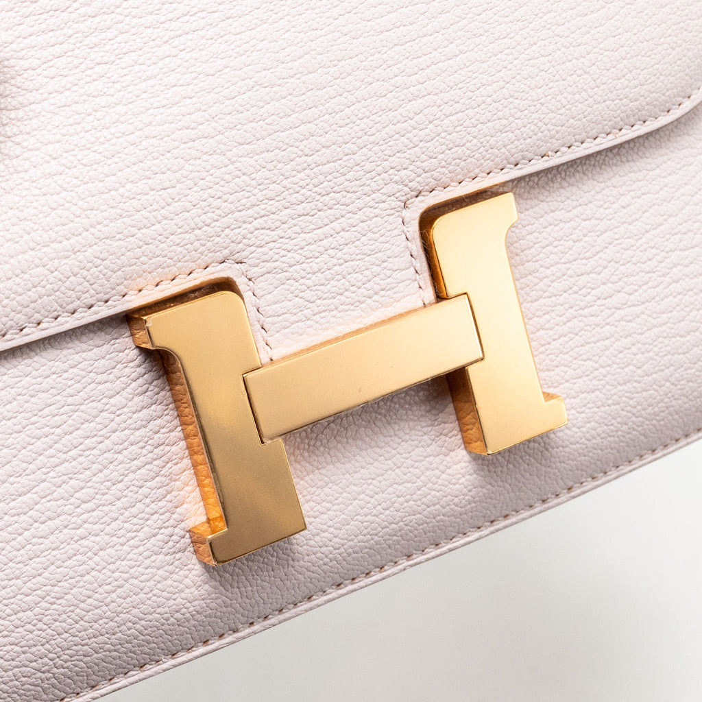 HERMES MINI CONSTANCE CHEVRE MYSORE MAUVE PALE RGHW