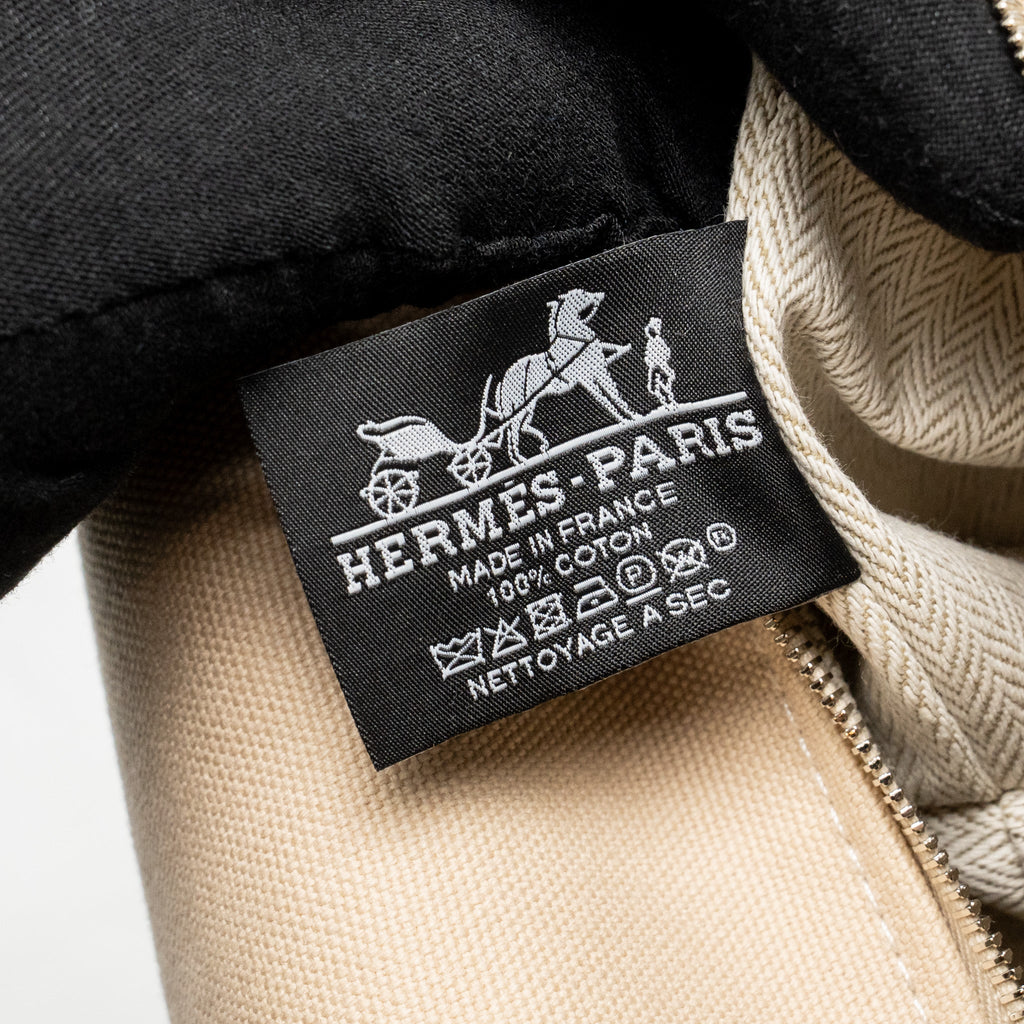HERMES TROUSSE DE TOILETTE BRIDE A BRAC PM BEIGE SHW