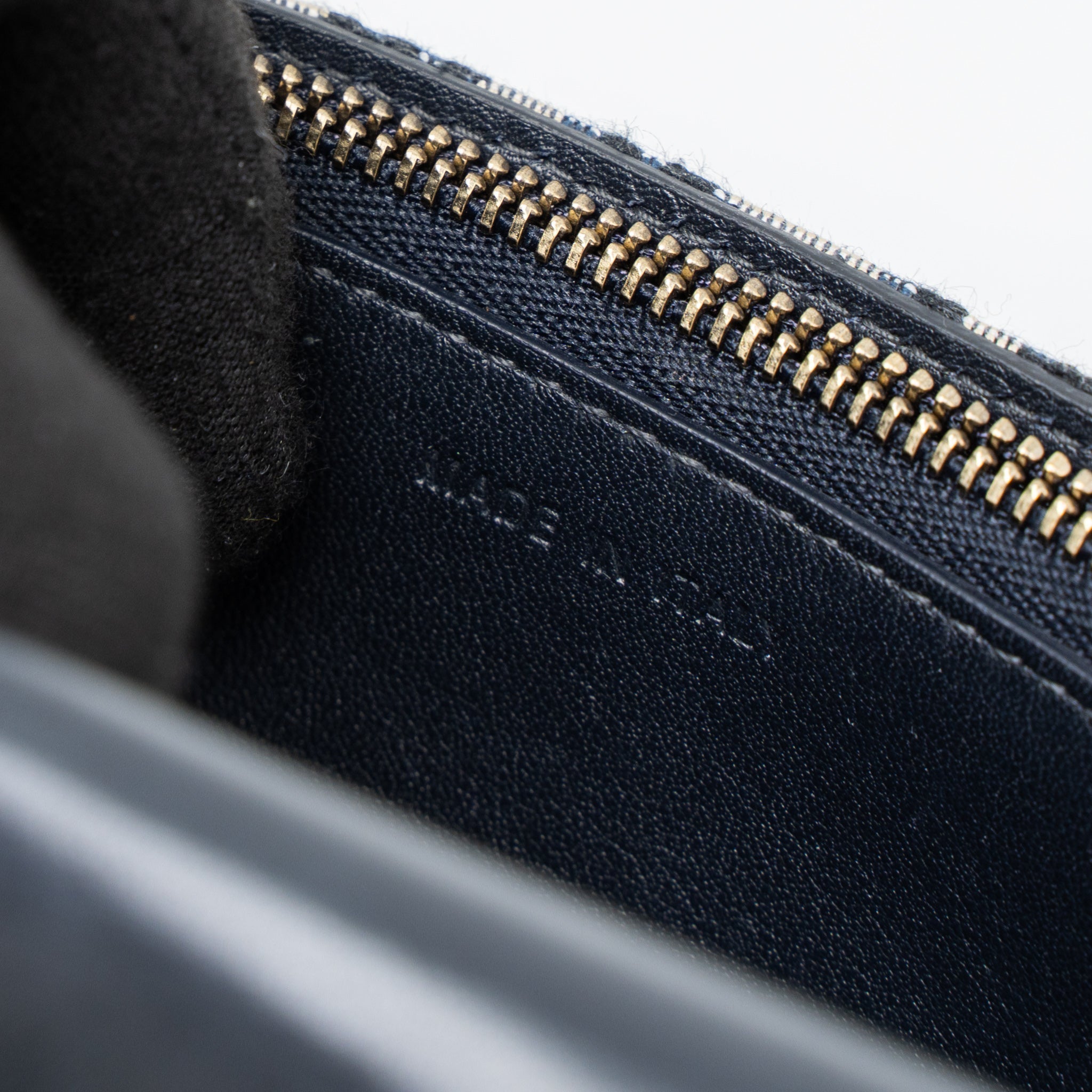 DIOR SADDLE BELT POUCH BLUE OBLIQUE JACQUARD CANVAS GHW