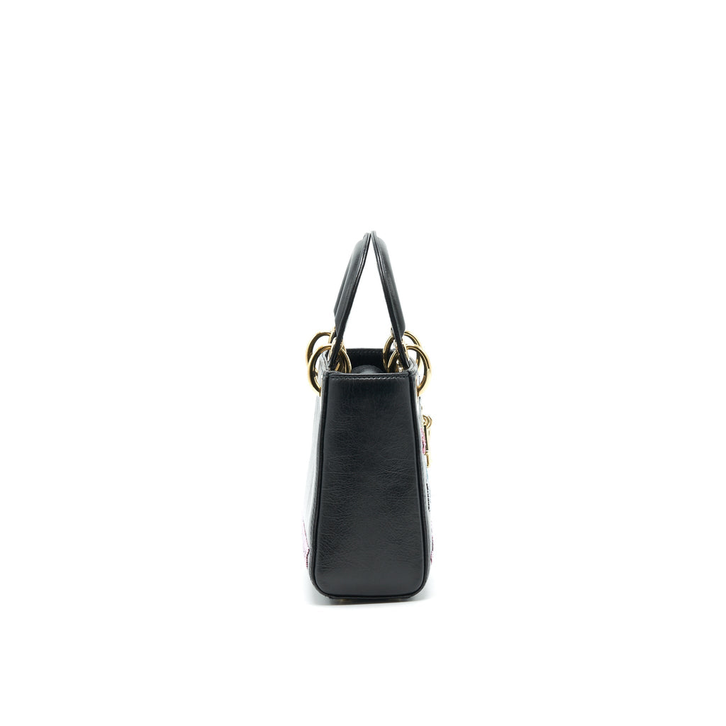 DIOR MINI LADY DIOR LIMITED EDITION BLACK LGHW