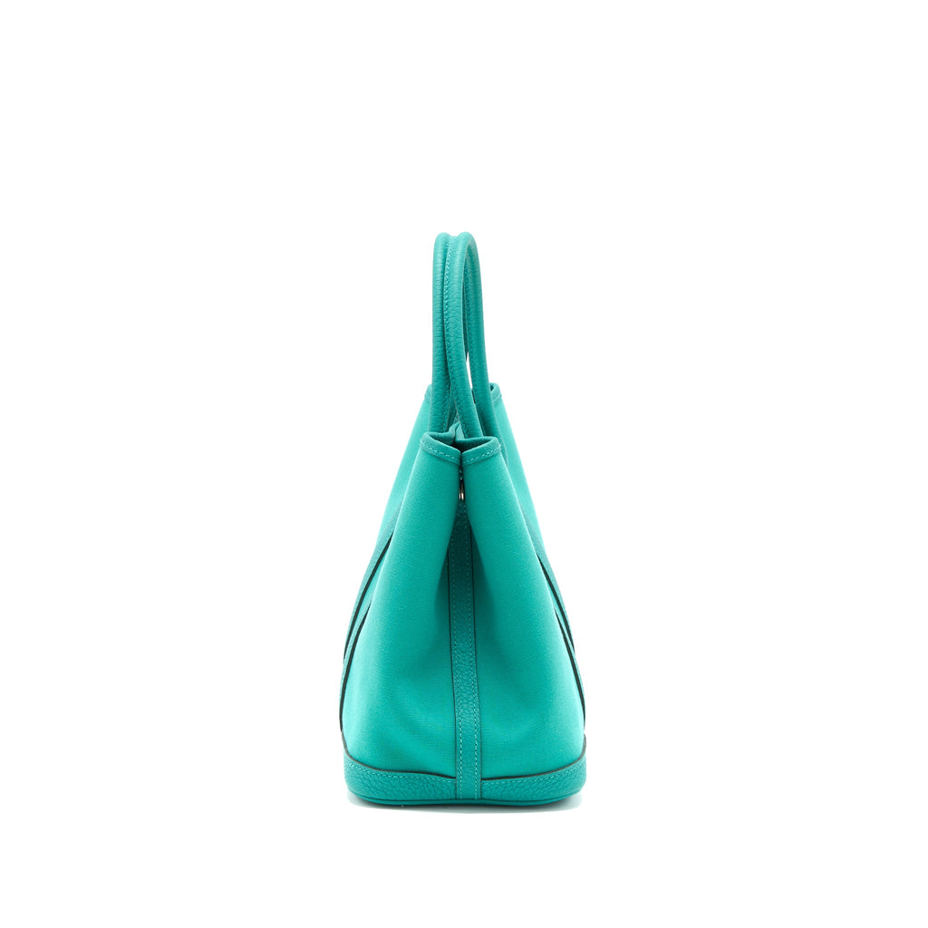 Hermes Garden Party 30 Canvas/Negonda Green SHW