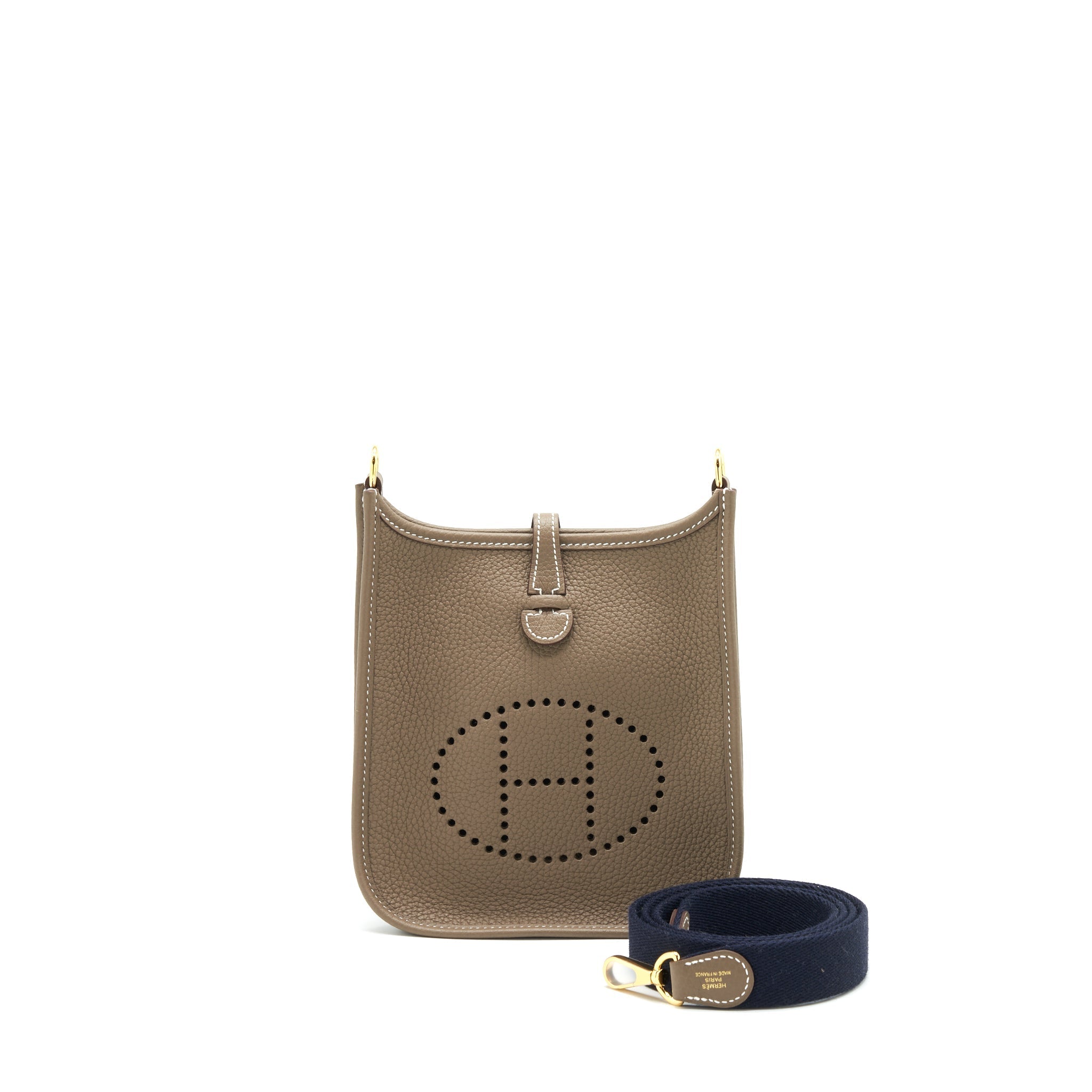 HERMES MINI EVELYNE ETOUPE GHW
