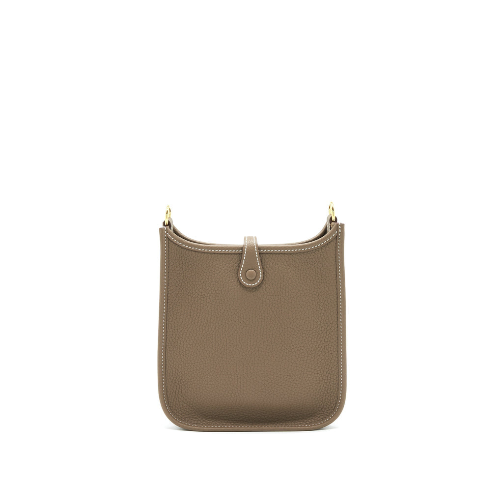 HERMES MINI EVELYNE ETOUPE GHW