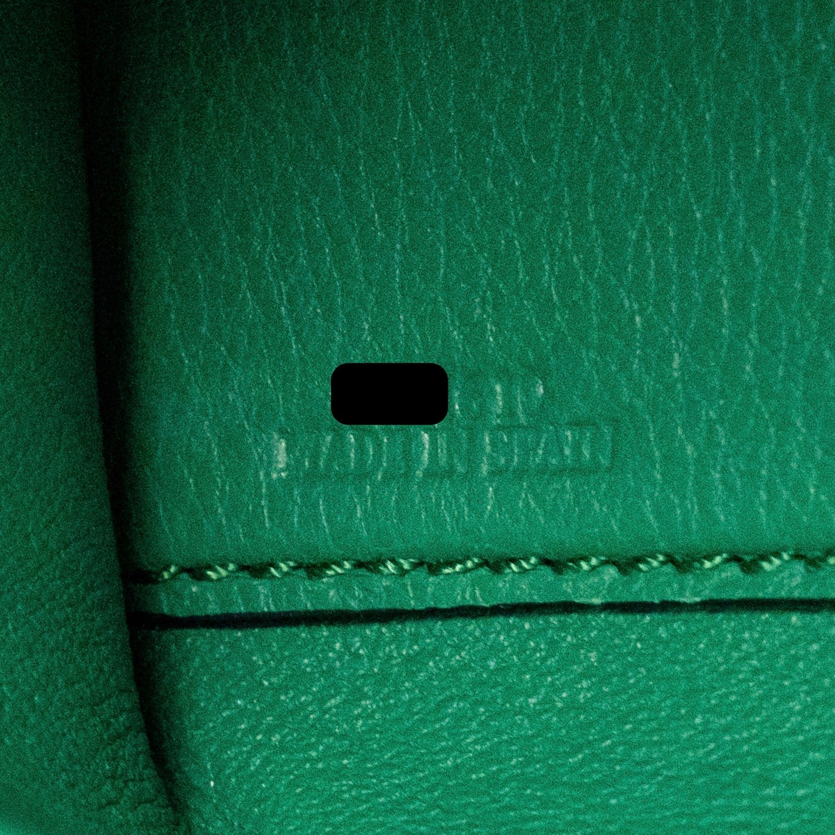 LOEWE AVENUE ANAGRAM CROSSBODY BAG EMBOSSED CALFSKIN GREEN GHW