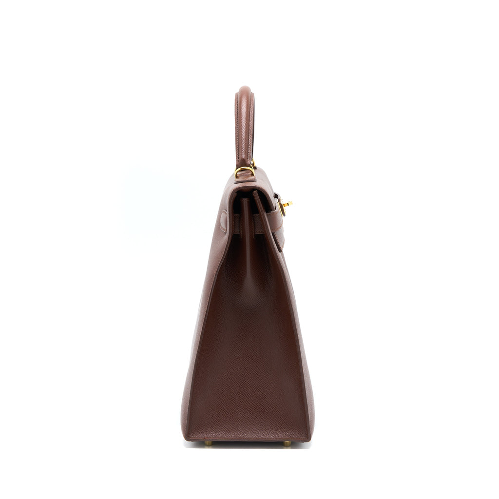 Hermes Kelly 40 Epsom chocolate GHW