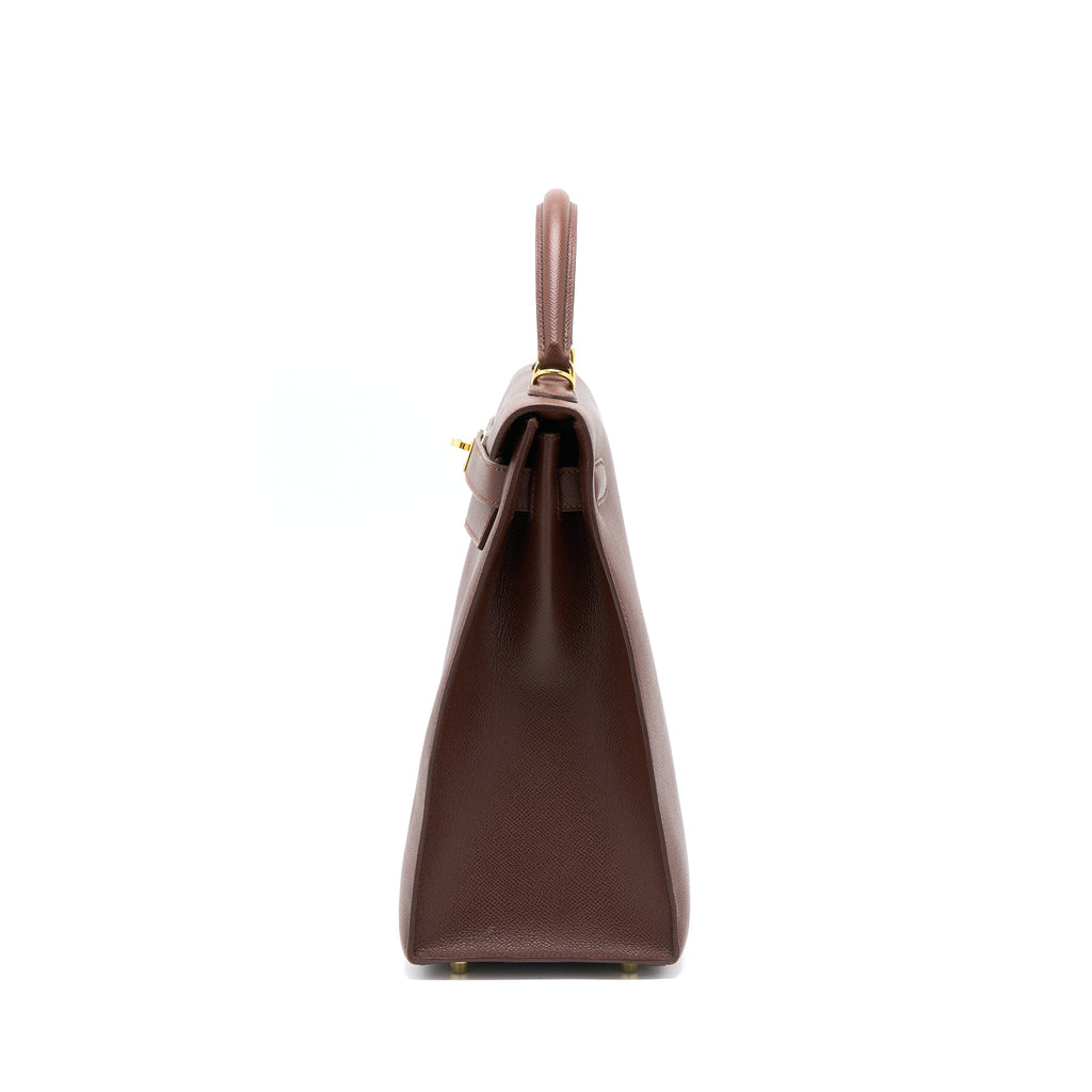 Hermes Kelly 40 Epsom chocolate GHW