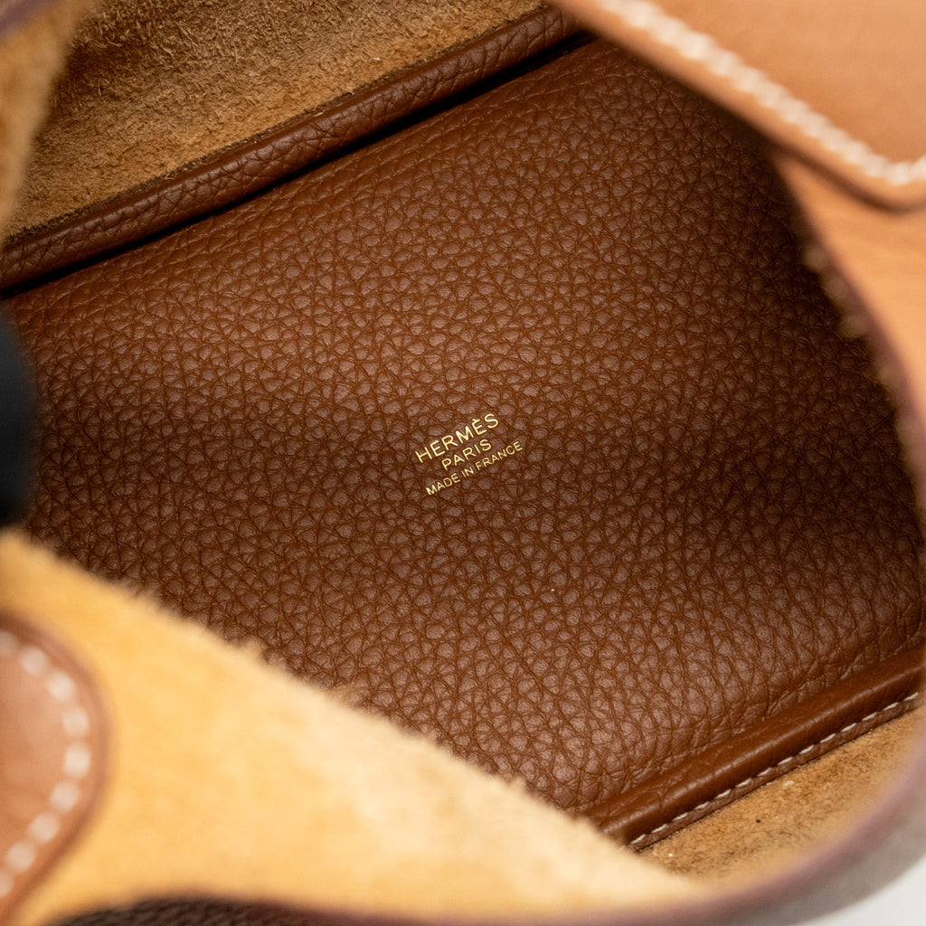HERMES PICOTIN 18 LOCK BAG CLEMENCE GOLD GHW