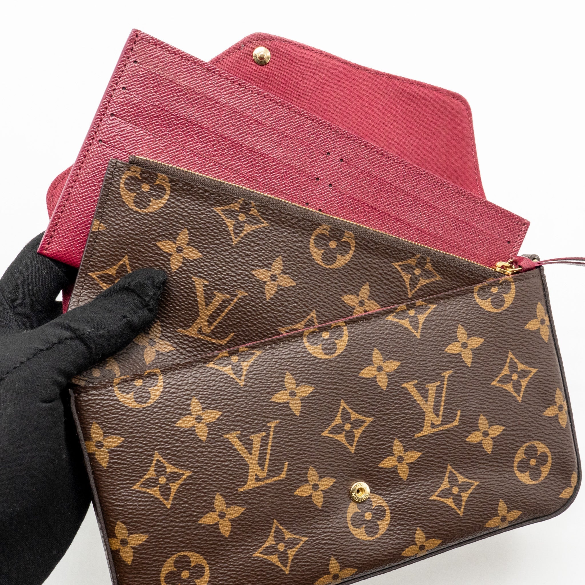 LOUIS VUITTON FELICE POCHETTE MONOGRAM CANVAS GHW