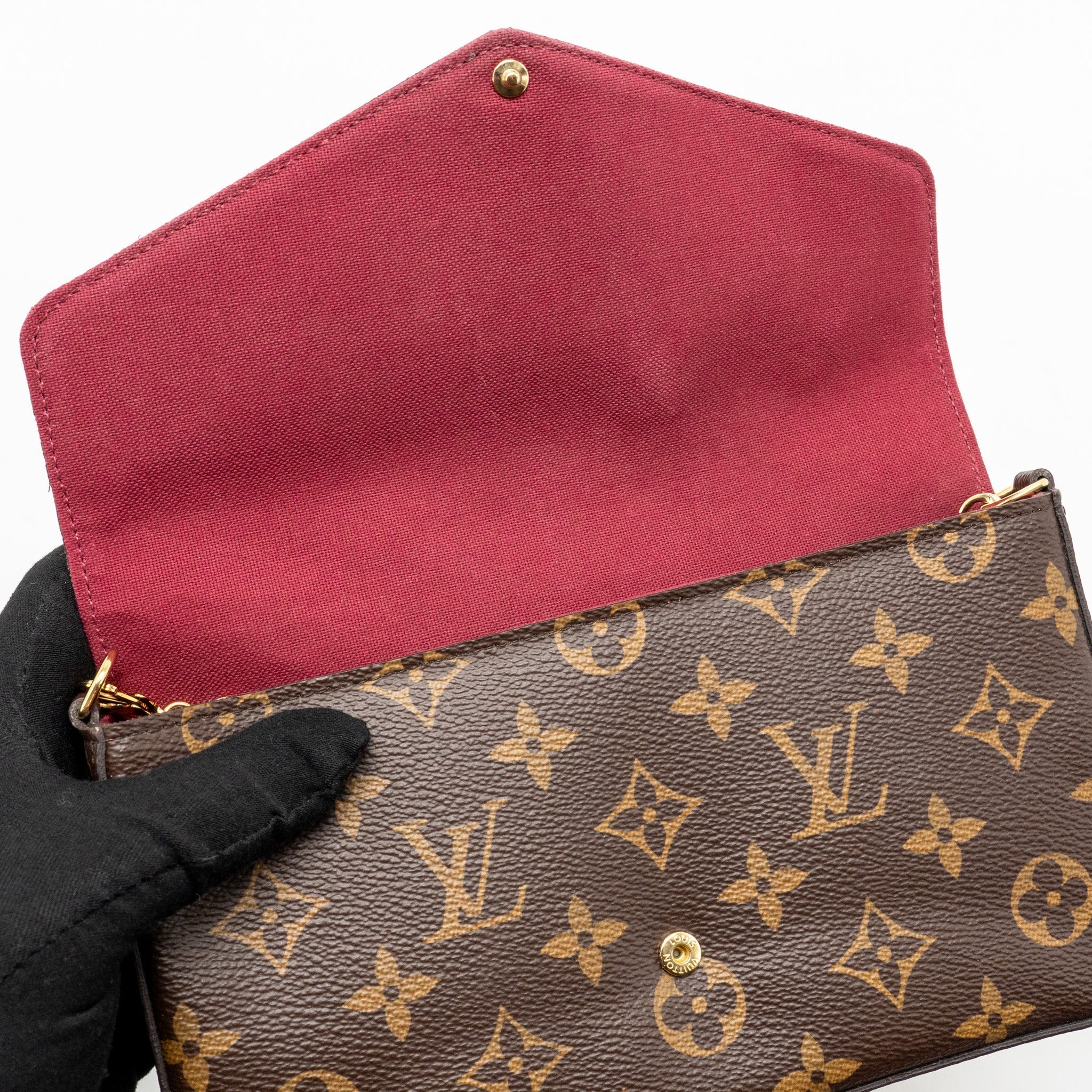 LOUIS VUITTON FELICE POCHETTE MONOGRAM CANVAS GHW