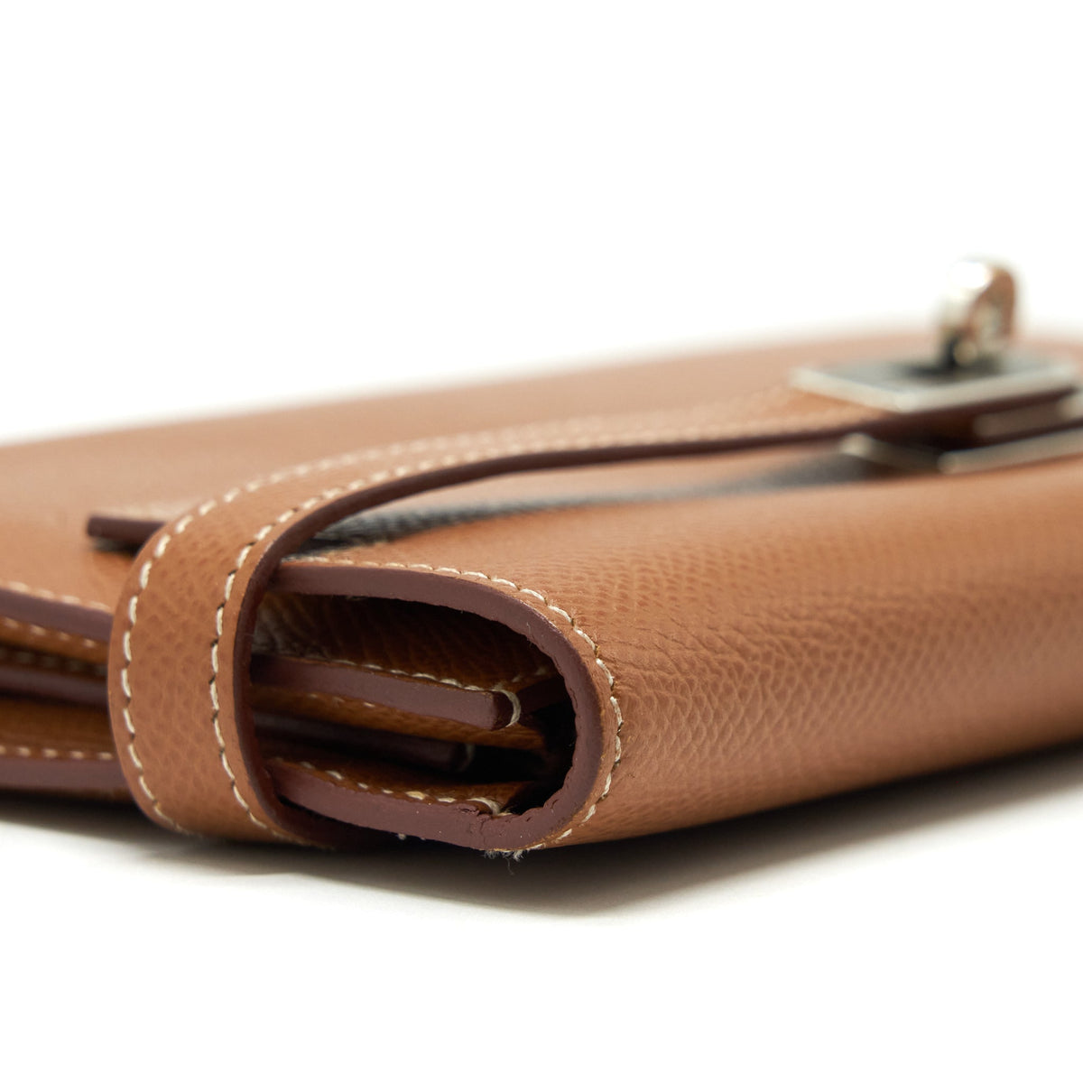 Hermes Kelly Long Wallet Epsom Gold SHW