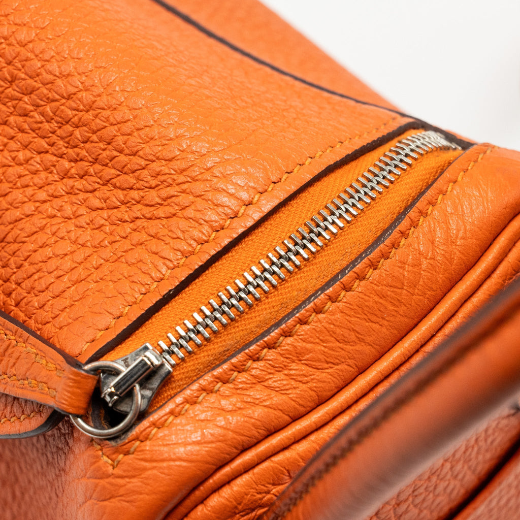 HERMES MINI LINDY CLEMENCE FEU SHW