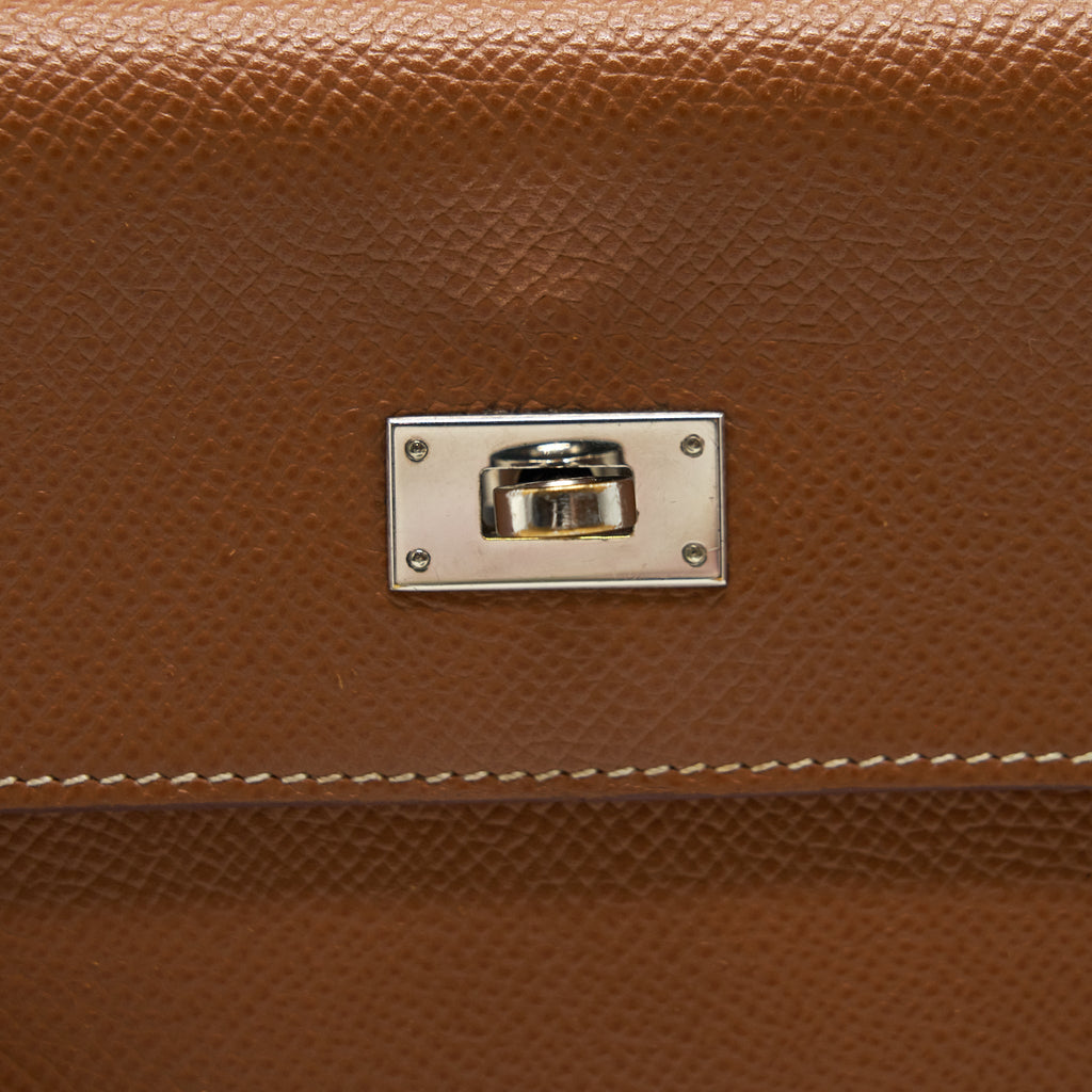 Hermes Kelly Long Wallet Epsom Gold SHW