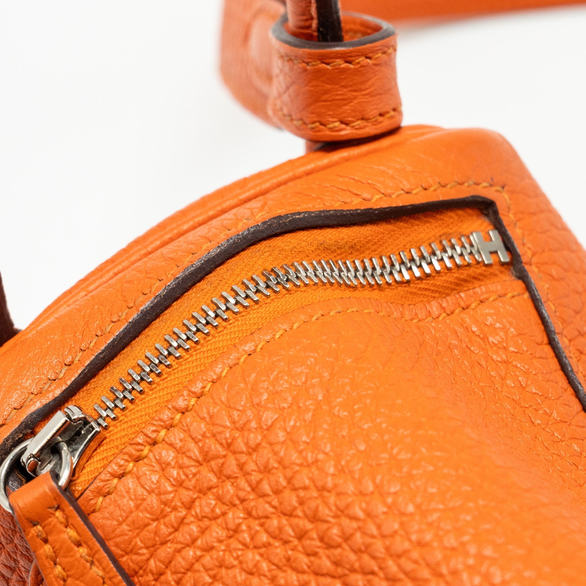 HERMES MINI LINDY CLEMENCE FEU SHW