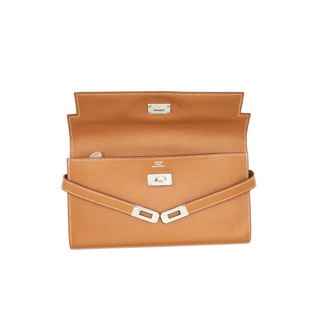 Hermes Kelly Long Wallet Epsom Gold SHW