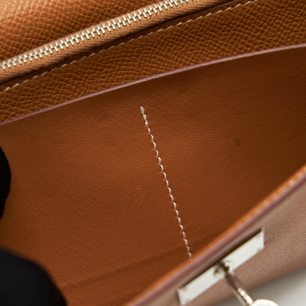 Hermes Kelly Long Wallet Epsom Gold SHW