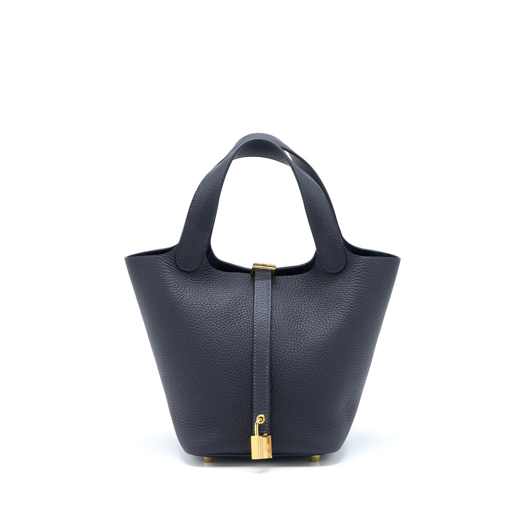 Hermes Picotin 18 Lock Bag Clemence 3Y Caban GHW