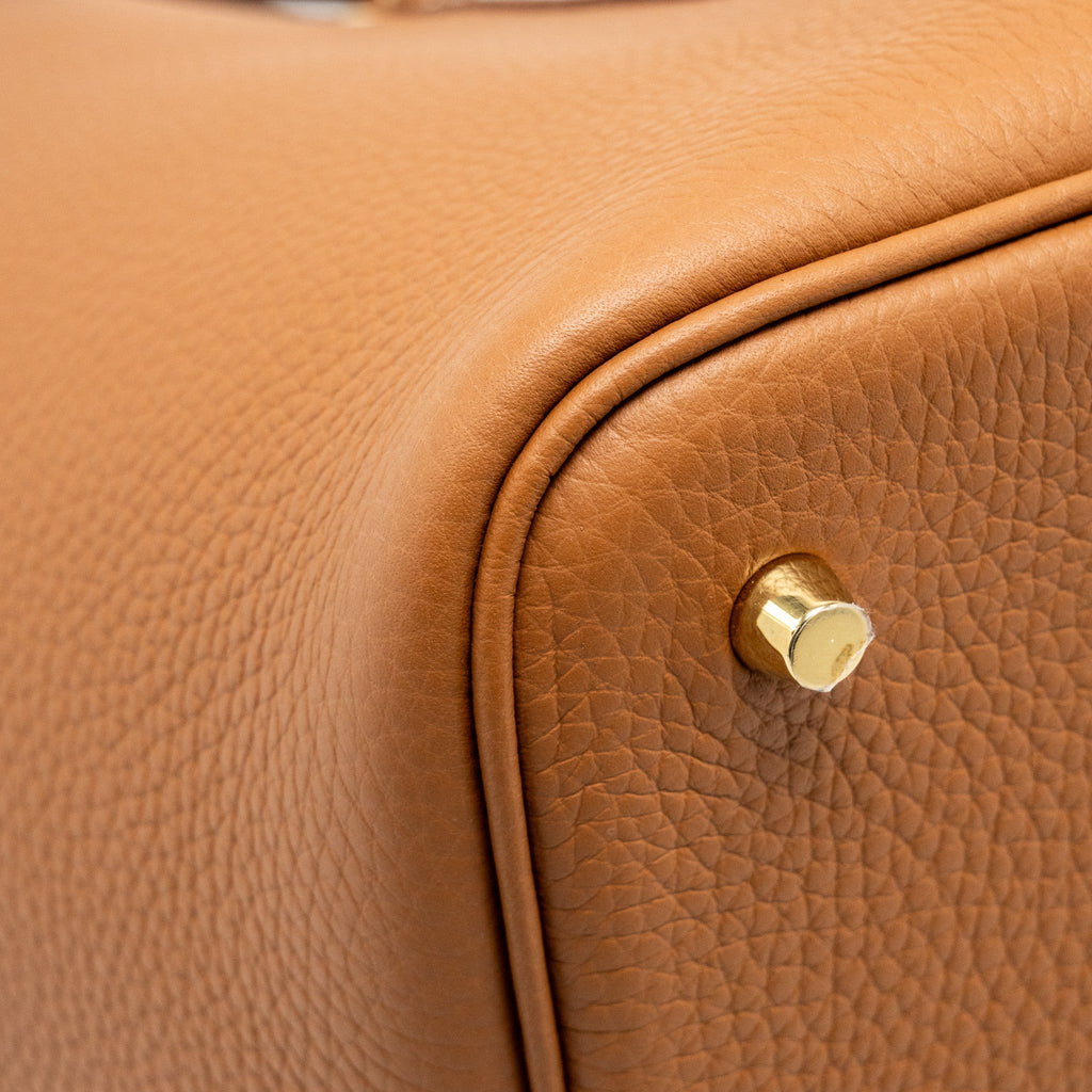 HERMES PICOTIN 22 LOCK BAG CLEMENCE GOLD GHW