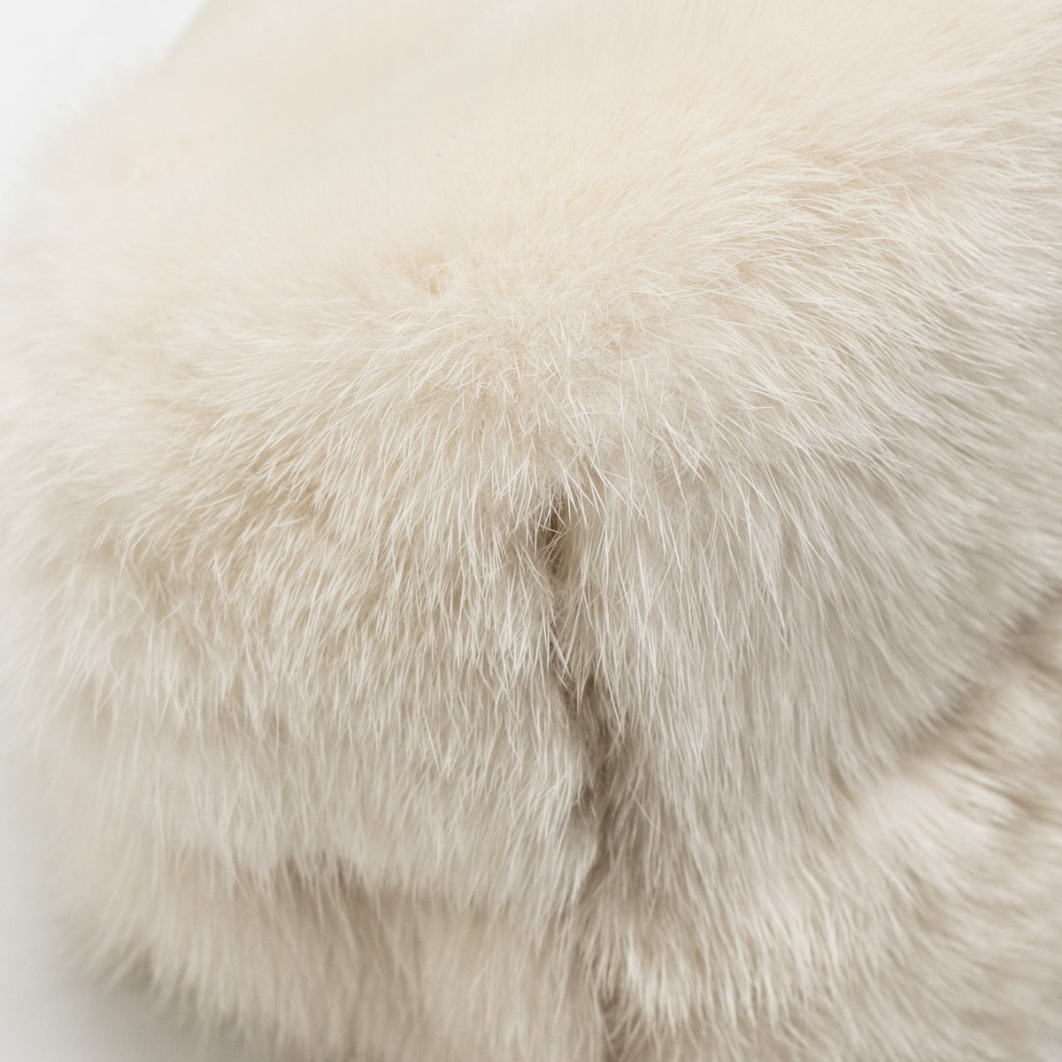 Fendi First Small Bag Mink Fur/Leather Off-white SHW