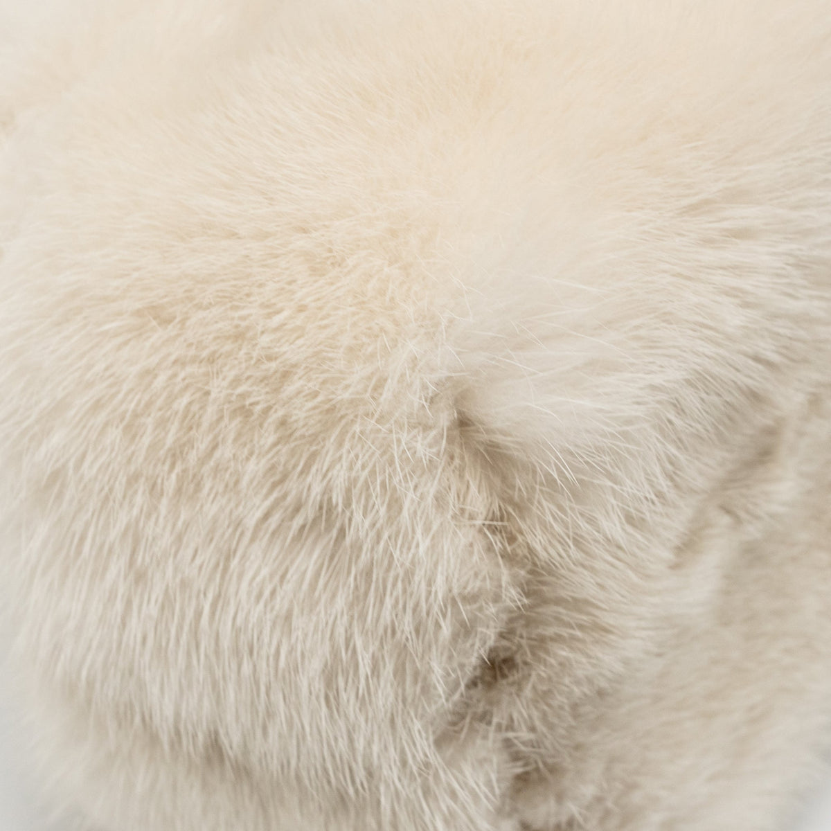 Fendi First Small Bag Mink Fur/Leather Off-white SHW