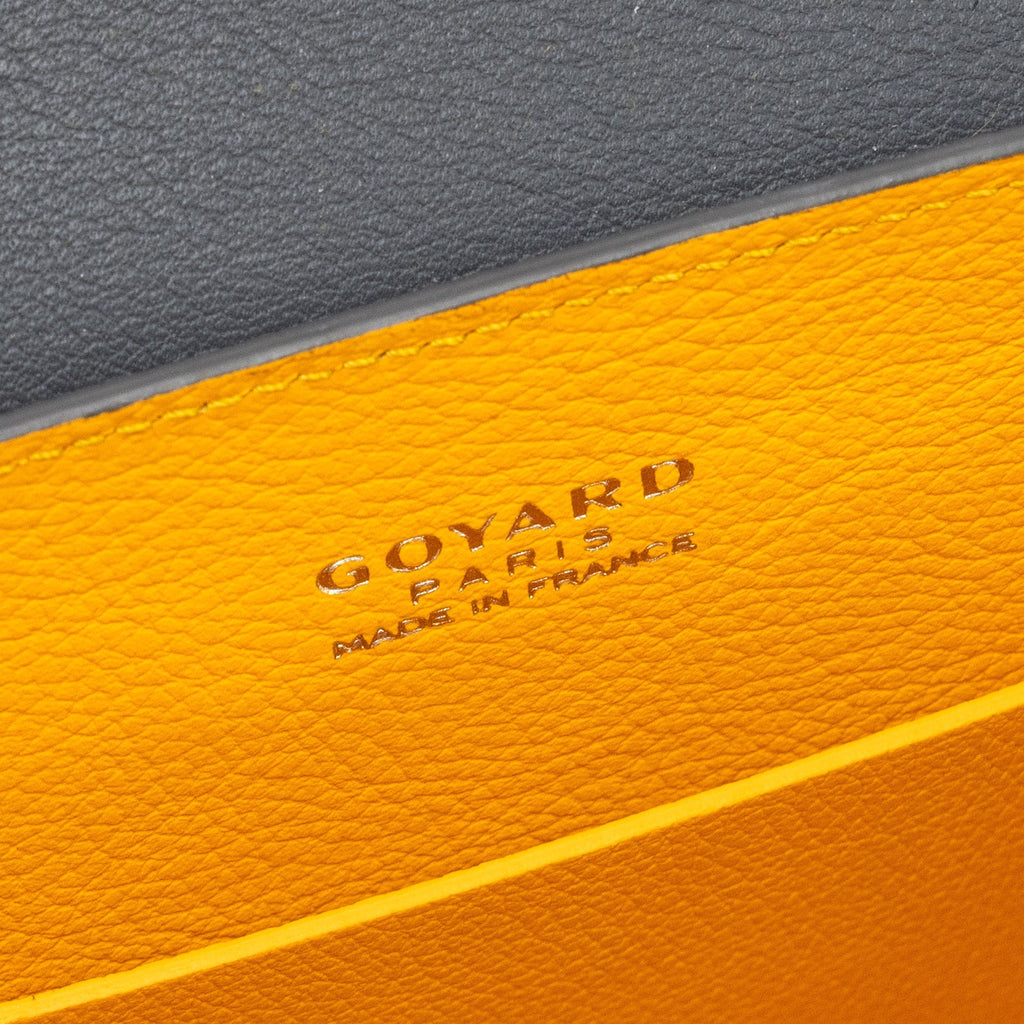 GOYARD MINI SAIGON BAG GOYARDINE CANVAS GREY SHW