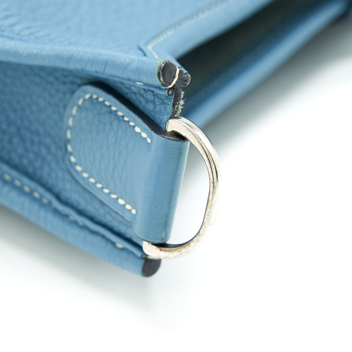 Hermes Evelyne 29 Bag Clemence Blue Jeans SHW