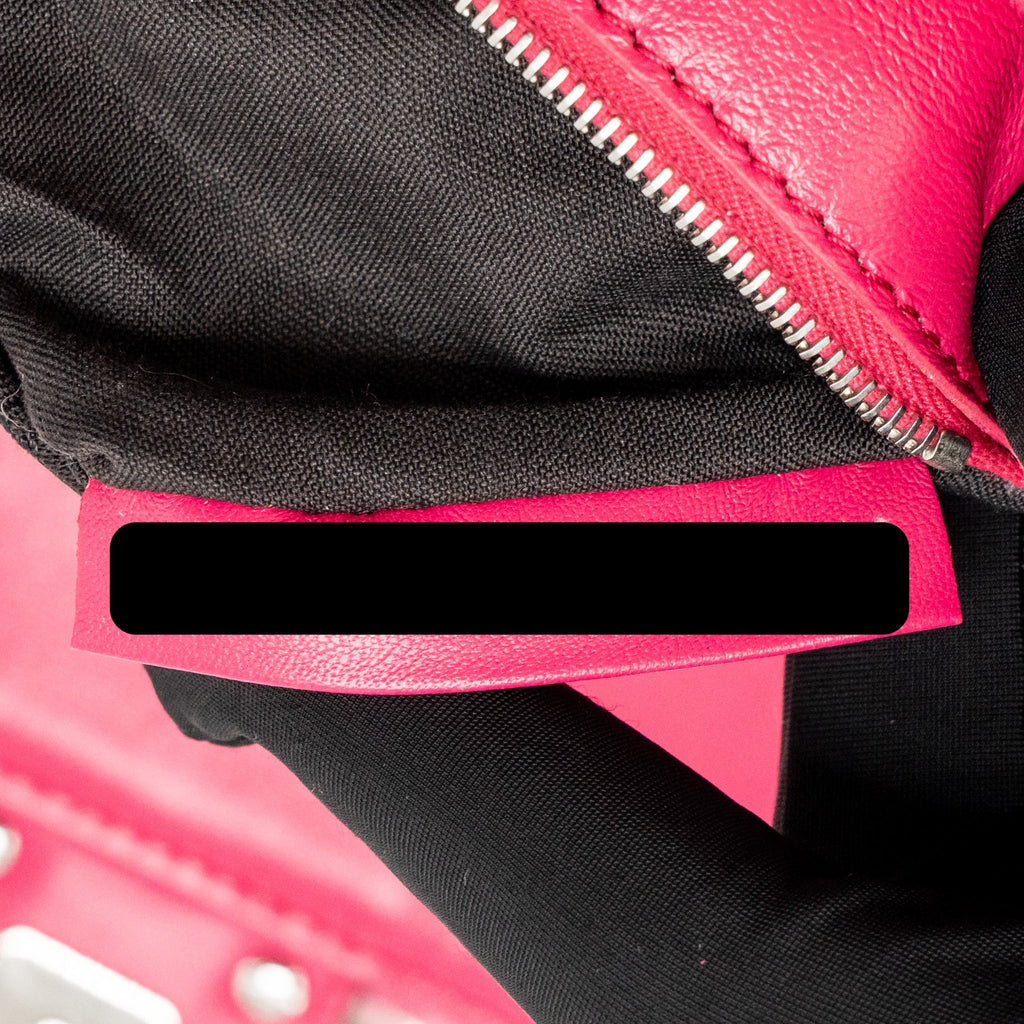 Fendi baguette bag shearling Nappa lambskin Pink SHW