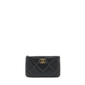 CHANEL 19 SMALL POUCH GOATSKIN BLACK GHW