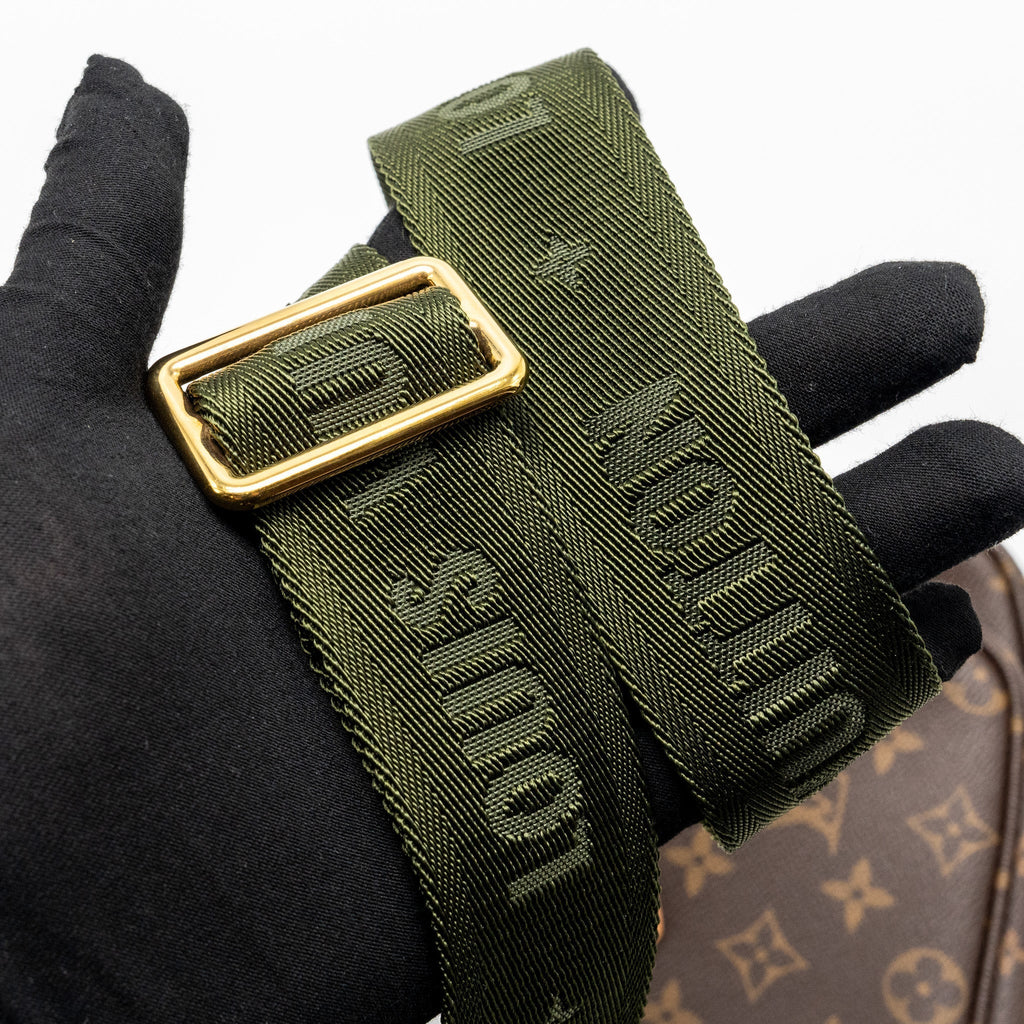 LOUIS VUITTON MULTI POCHETTE MONOGRAM CANVAS / KHAKI STRAP GHW