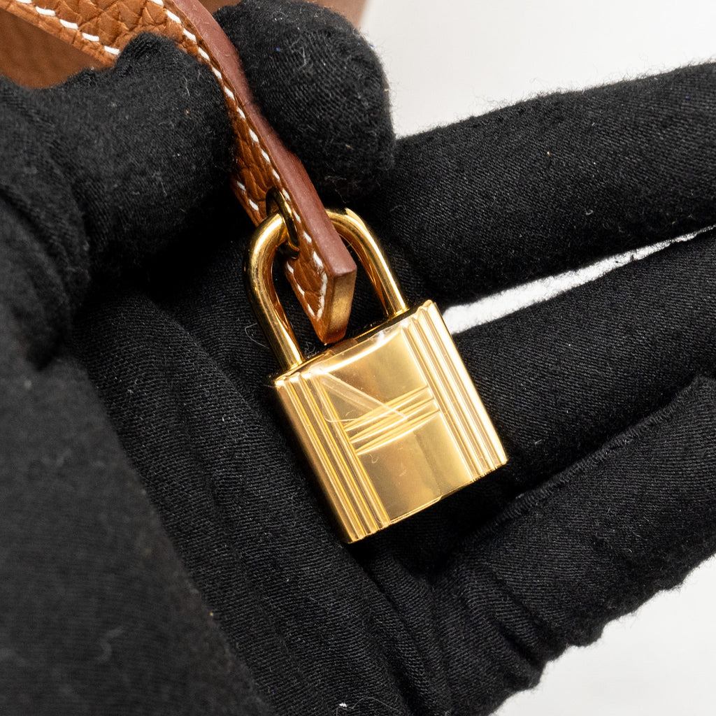 HERMES PICOTIN 18 LOCK BAG CLEMENCE GOLD GHW